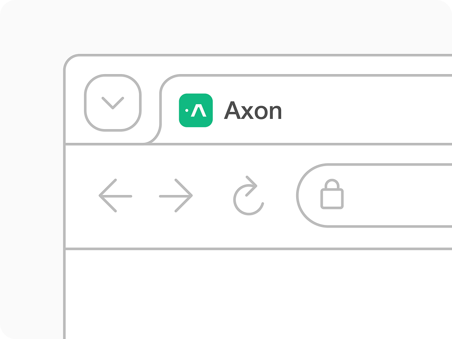 Axon favicon shown in a browser tab.
